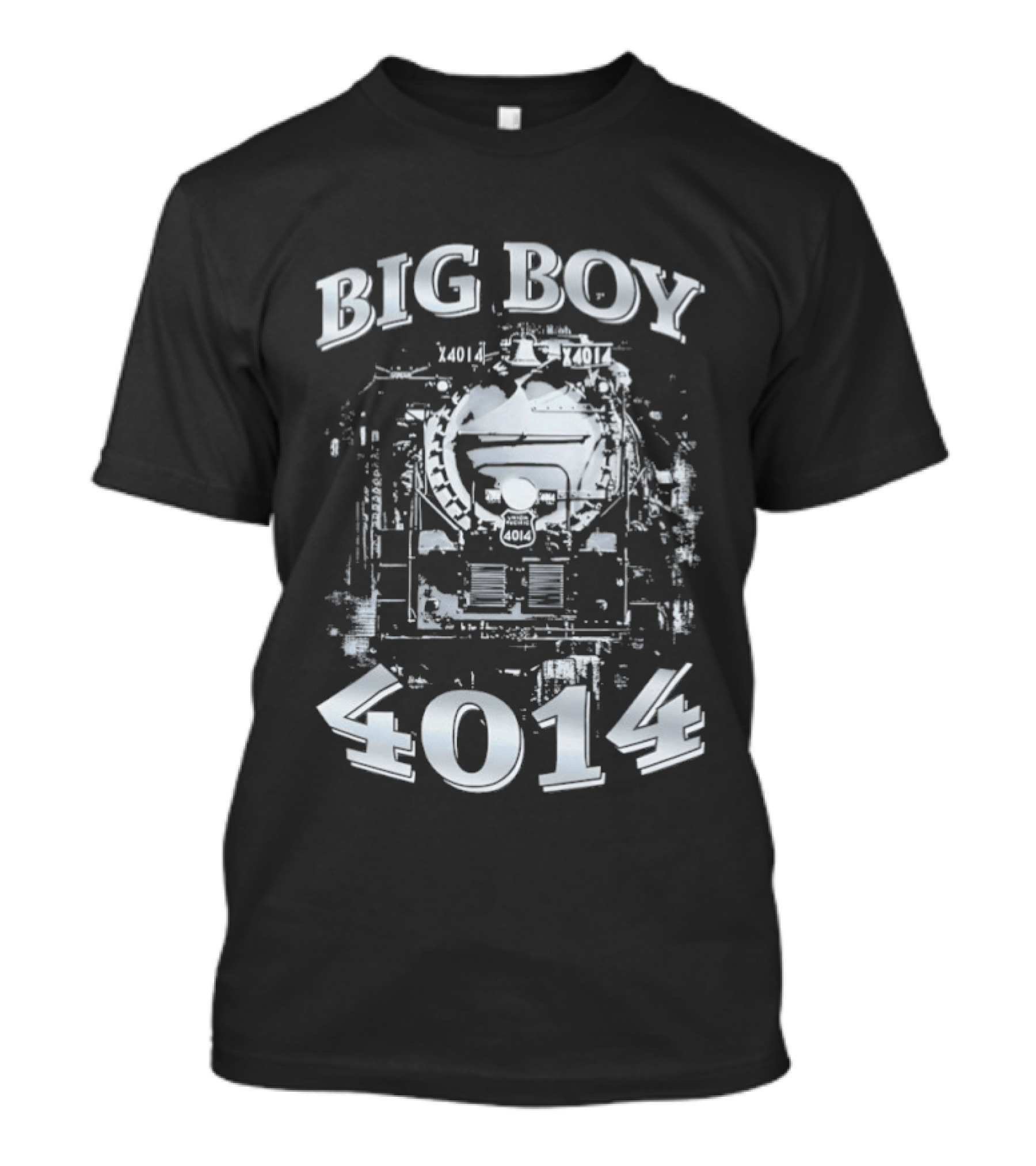 Big Boy 4014 Train Locomotive Blueprint T-Shirt
