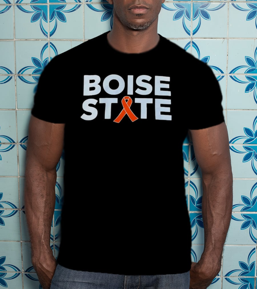 Boise State Broncos Orange Ribbon Awareness T-Shirt
