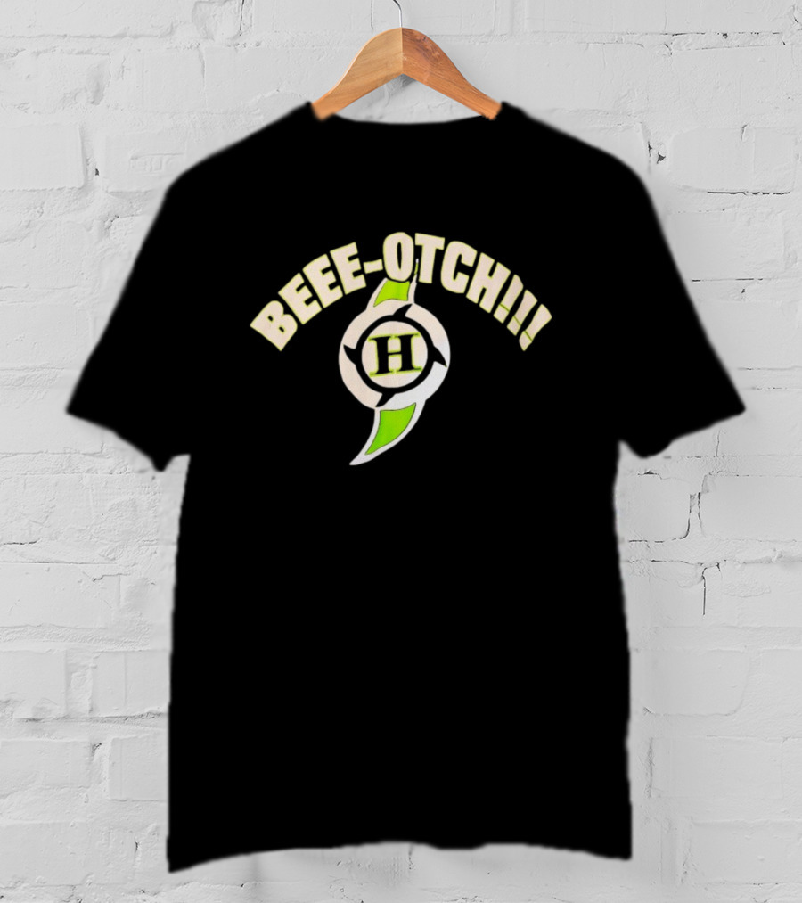 Beee Otch Hurricane Helms Symbol H Spinner T-Shirt