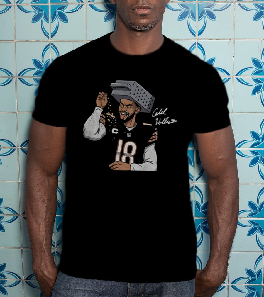 Caleb Williams Cheese Grating Chicago Bears Bear Down 18 Jersey T-Shirt