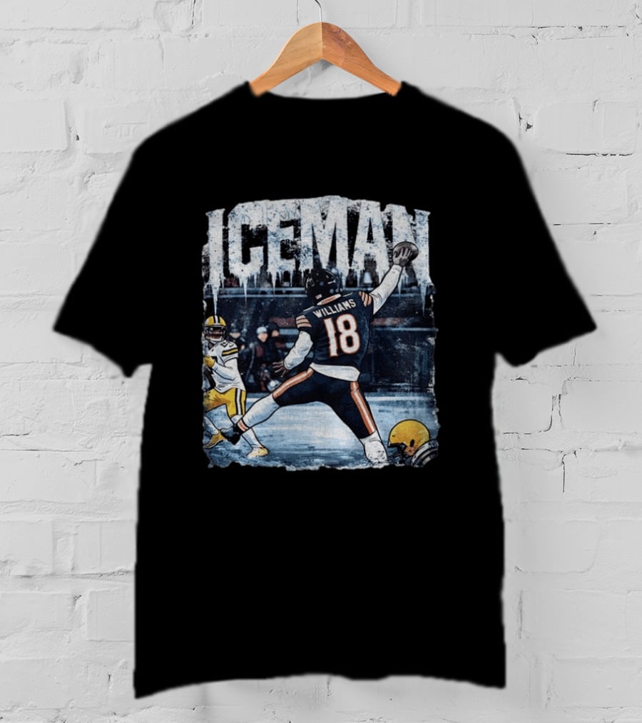 Caleb Williams Iceman Chicago Bears Football Tailgate Game Day Quarterback Action T-Shirt