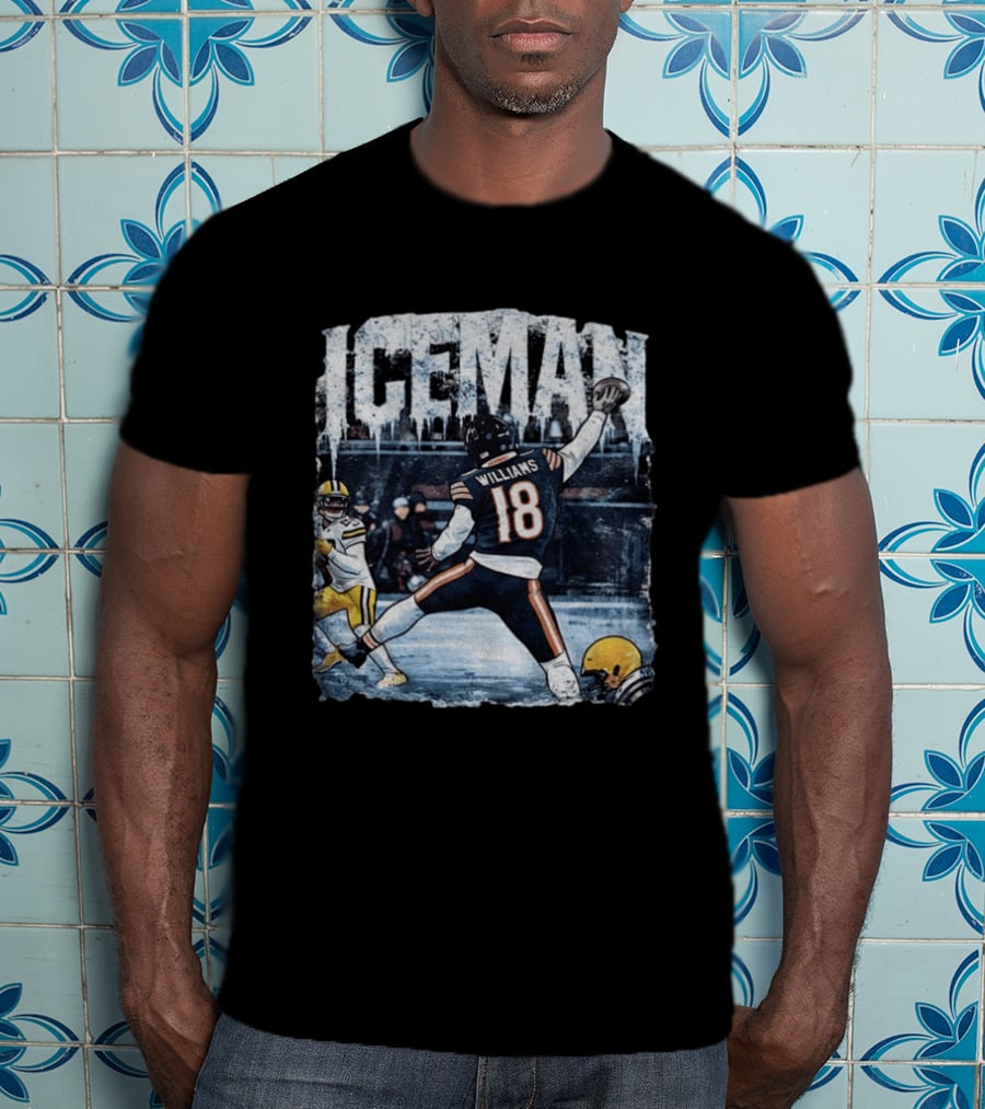 Caleb Williams Iceman Chicago Bears Football Tailgate Game Day Quarterback Action T-Shirt