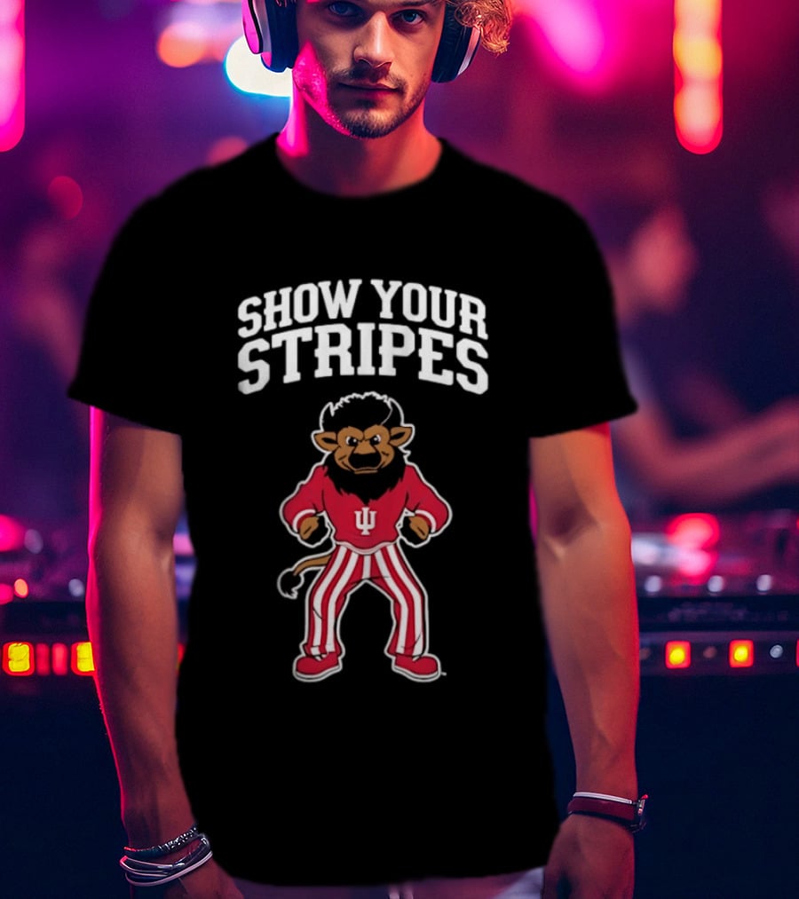 Indiana Hoosiers Show Your Stripes Bison T-Shirt
