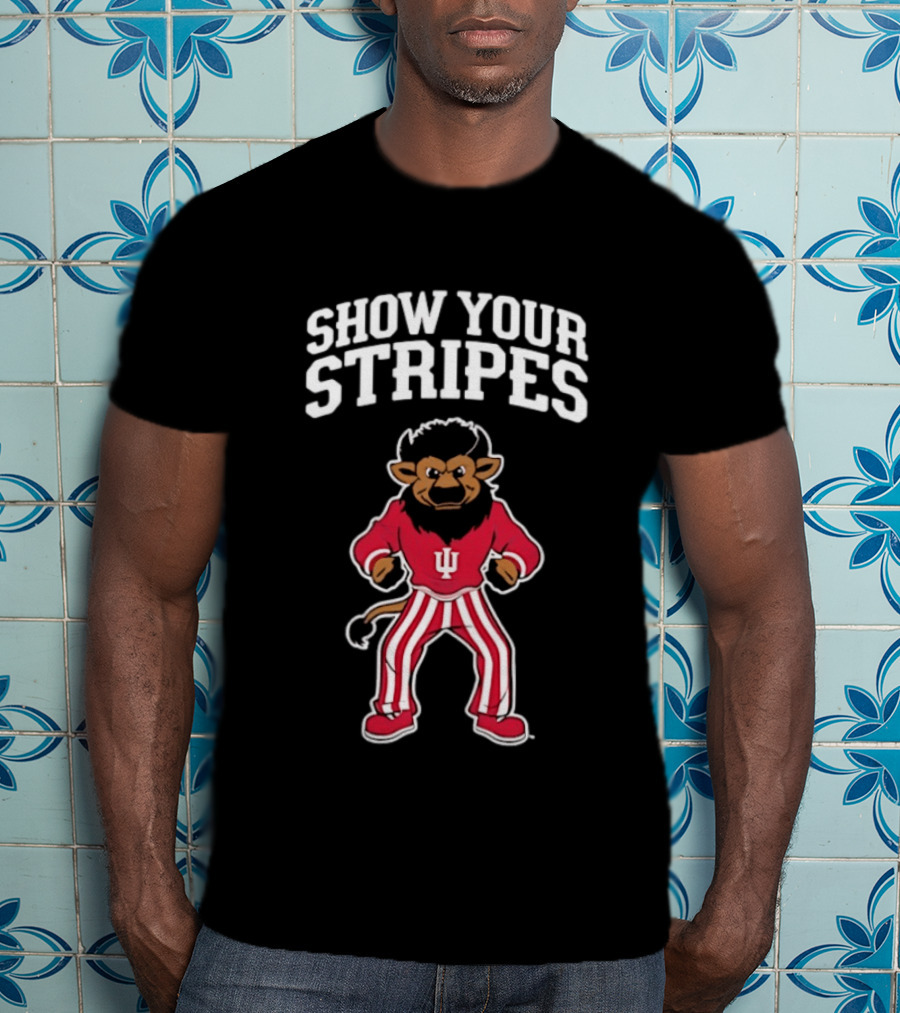 Indiana Hoosiers Show Your Stripes Bison T-Shirt