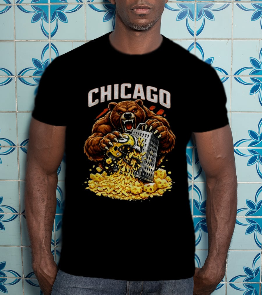 Chicago Bears Football Cheese Grater Green Bay Packers Football Rivalry 2025 T-Shirt