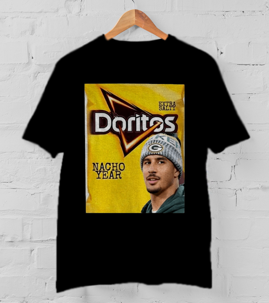 Doritos Nacho Year Extra Salty Green Bay Packers Football Beanie T-Shirt