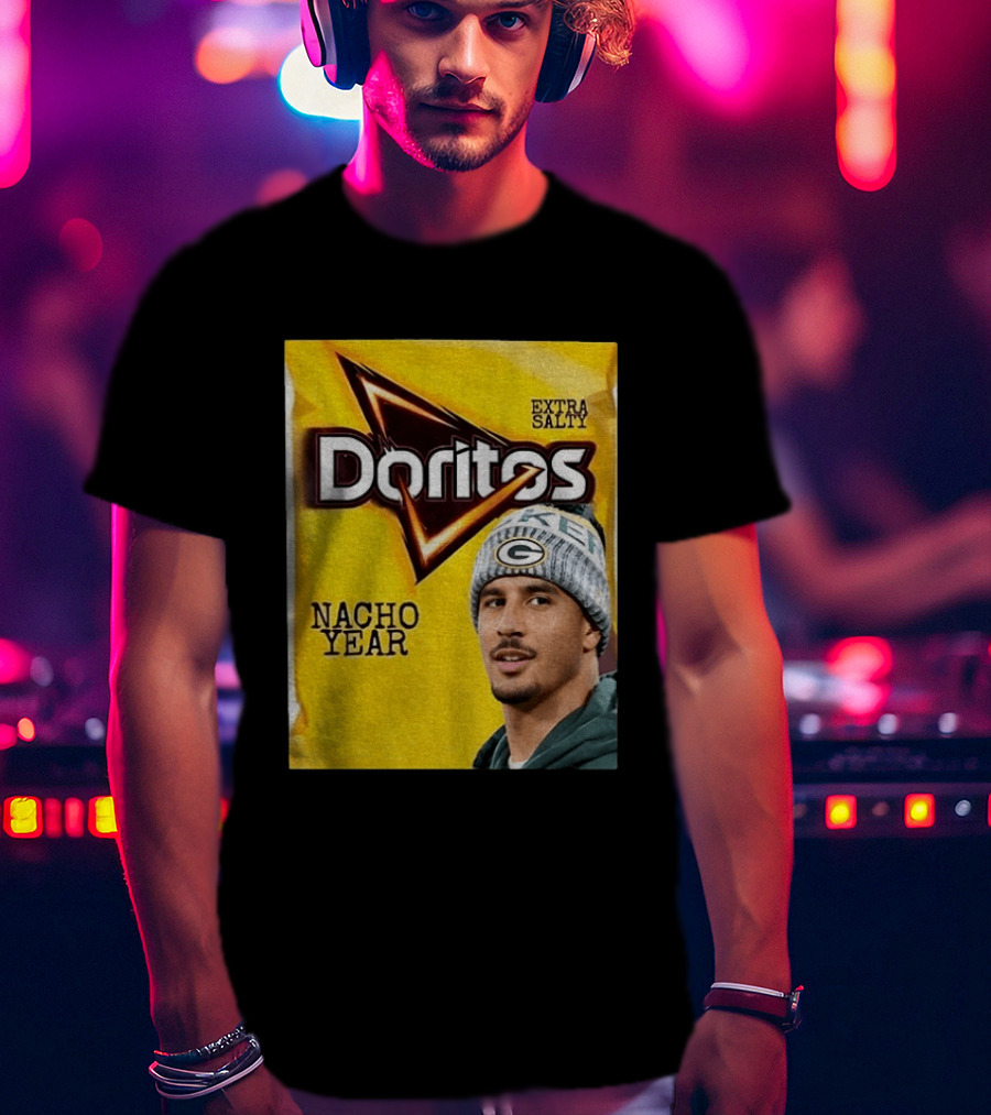 Doritos Nacho Year Extra Salty Green Bay Packers Football Beanie T-Shirt