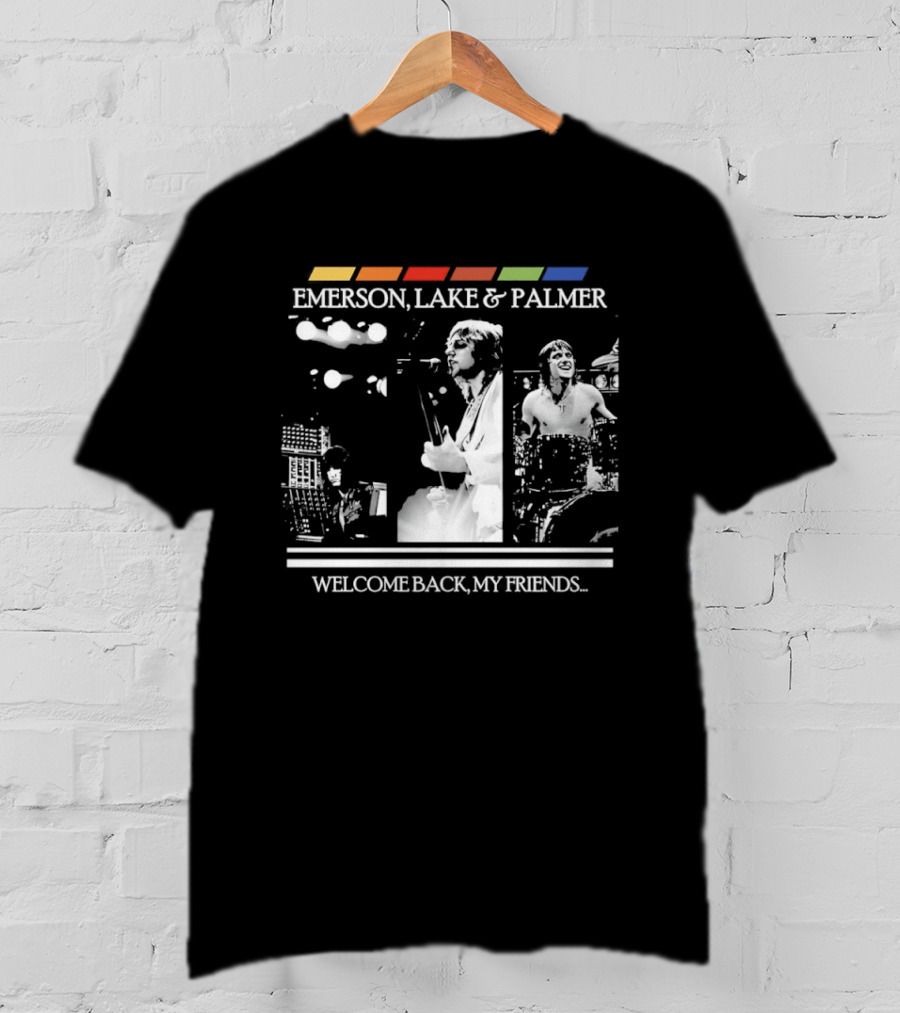 Emerson Lake And Palmer Welcome Back My Friends Retro Concert T-Shirt