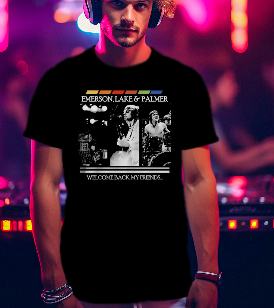 Emerson Lake And Palmer Welcome Back My Friends Retro Concert T-Shirt