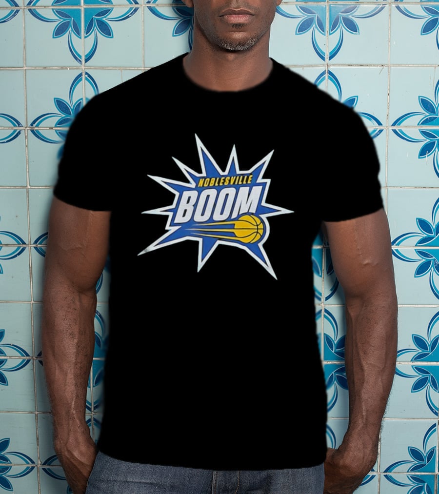 Noblesville Boom Basketball Pacers Fan Gear T-Shirt
