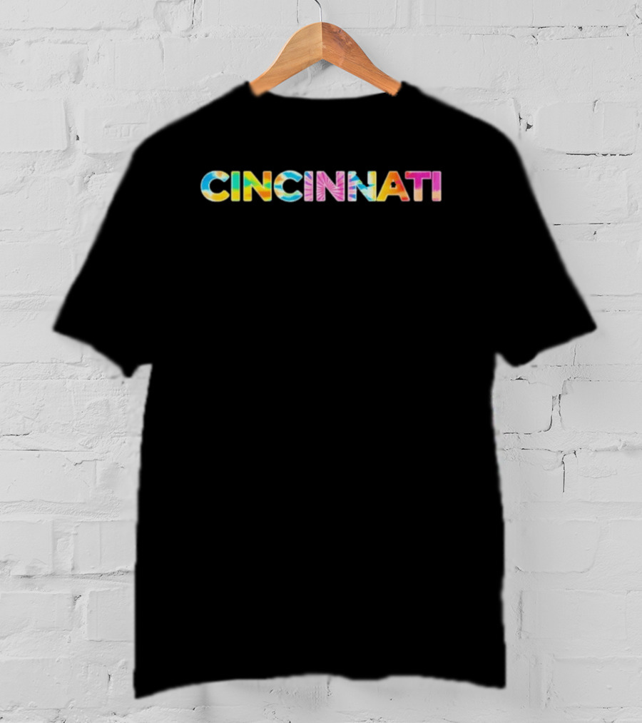 Cincinnati Tie Dye Rainbow T-Shirt