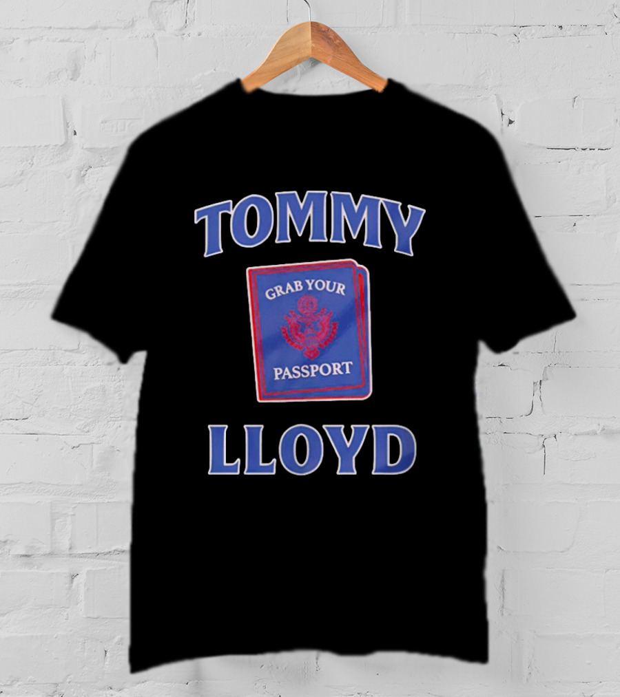 Tommy Lloyd Grab Your Passport Concept T-Shirt