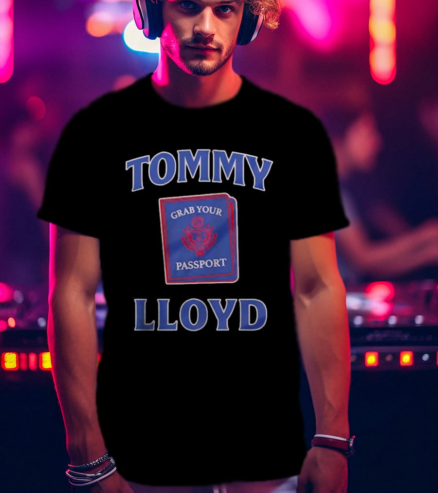 Tommy Lloyd Grab Your Passport Concept T-Shirt