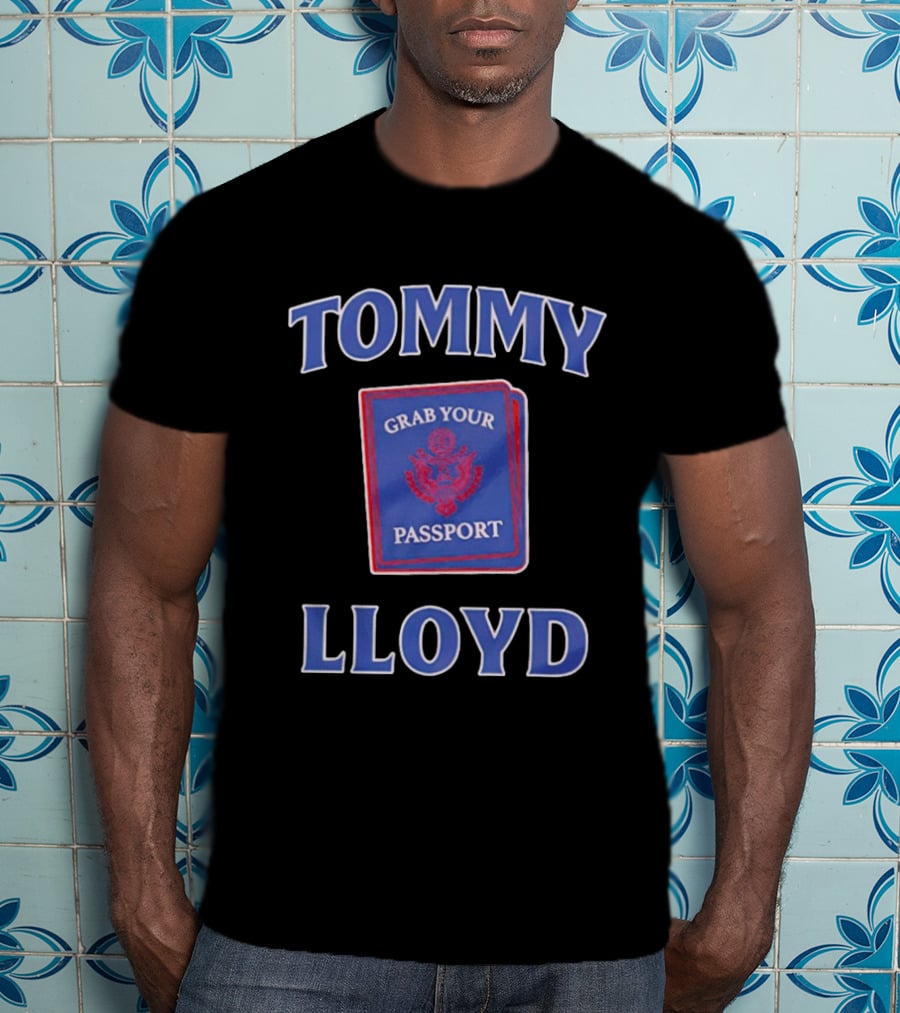 Tommy Lloyd Grab Your Passport Concept T-Shirt