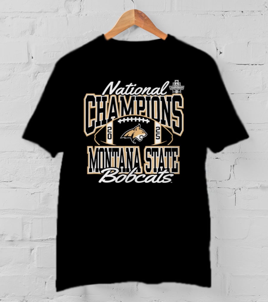Montana State Bobcats National Champions 2025 Football Victory T-Shirt
