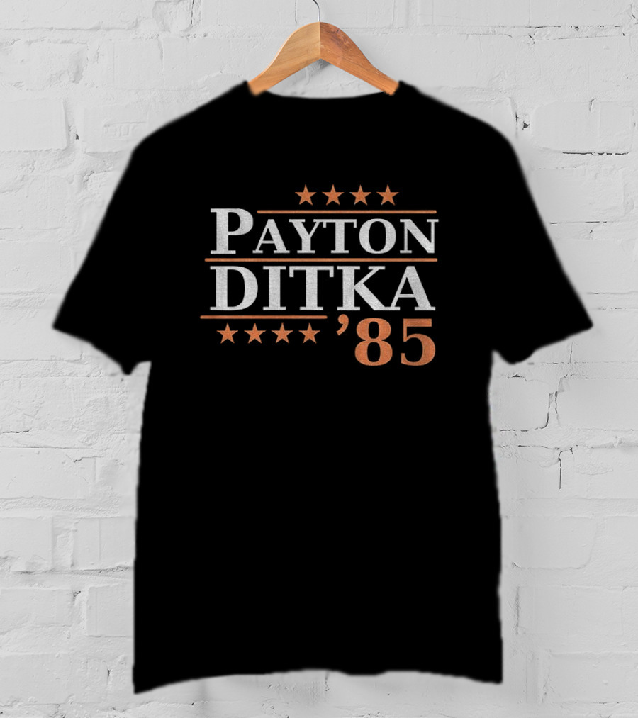 Walter Payton Mike Ditka Chicago Bears 1985 Payton Ditka '85 T-Shirt