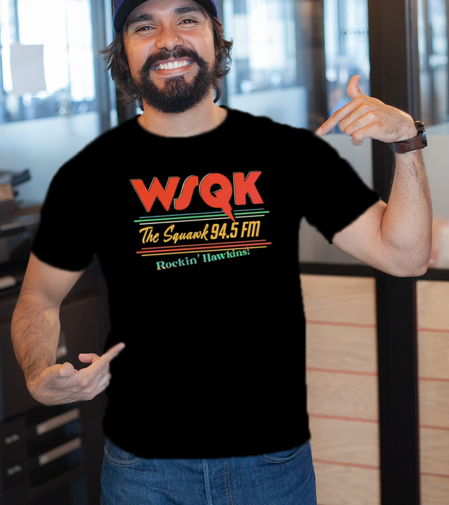 WSQK The Squawk 94.5 FM Rockin' Hawkins Radio Station T-Shirt