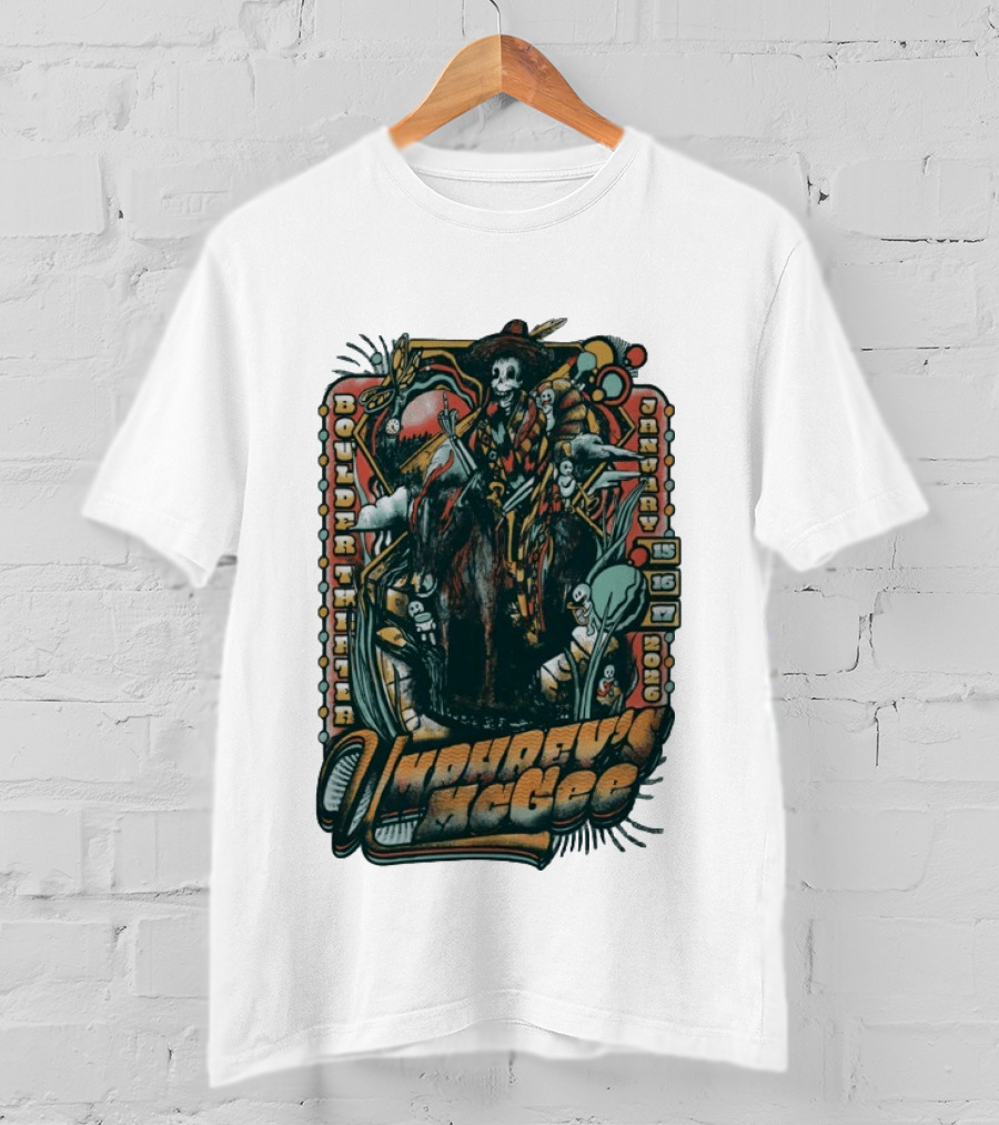 Umphrey's McGee Boulder Theater January 15 16 17 2026 Skeleton T-Shirt