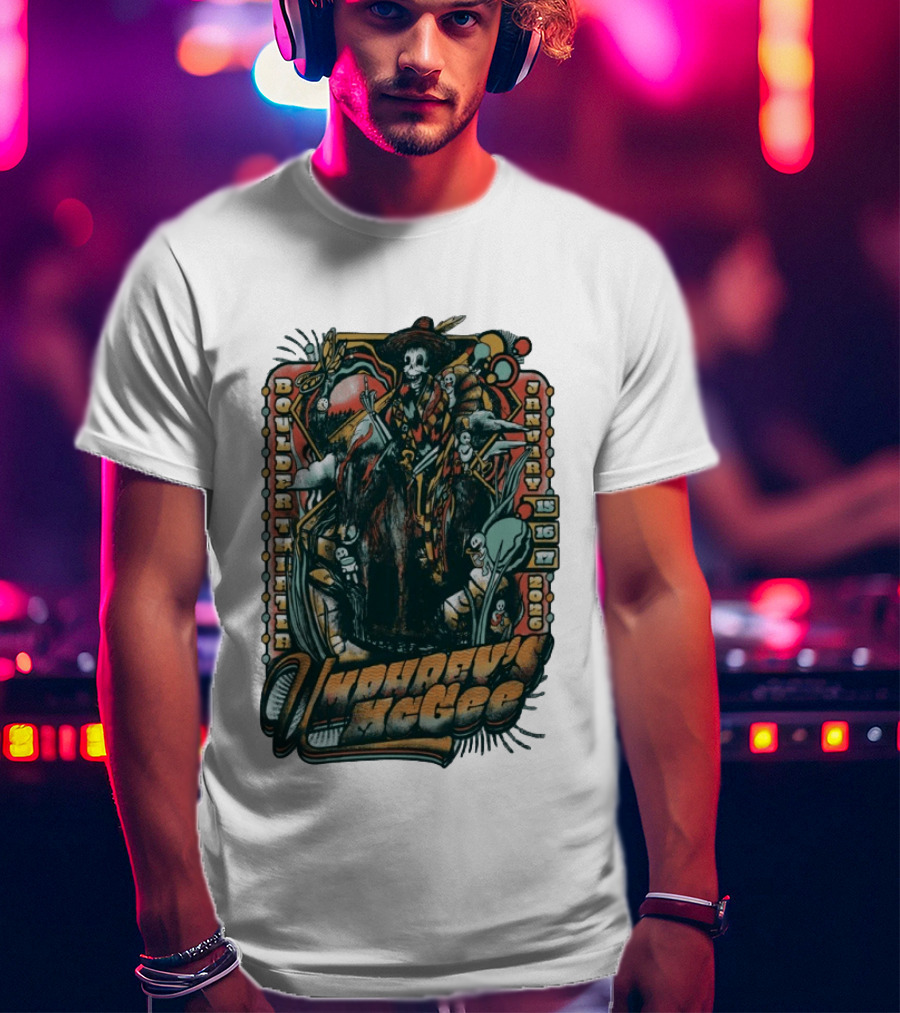 Umphrey's McGee Boulder Theater January 15 16 17 2026 Skeleton T-Shirt