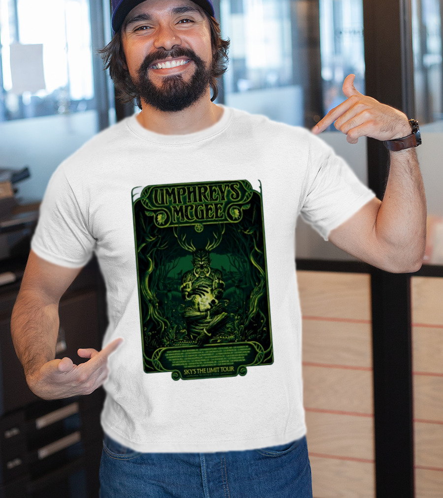 Umphrey's McGee Sky's The Limit Tour Winter 2026 Mystic Forest Concert T-Shirt