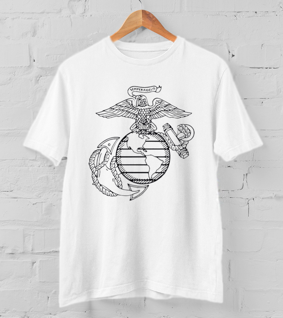 Avatar Jake Sully US Marines Semper Fidelis Eagle Globe And Anchor T-Shirt