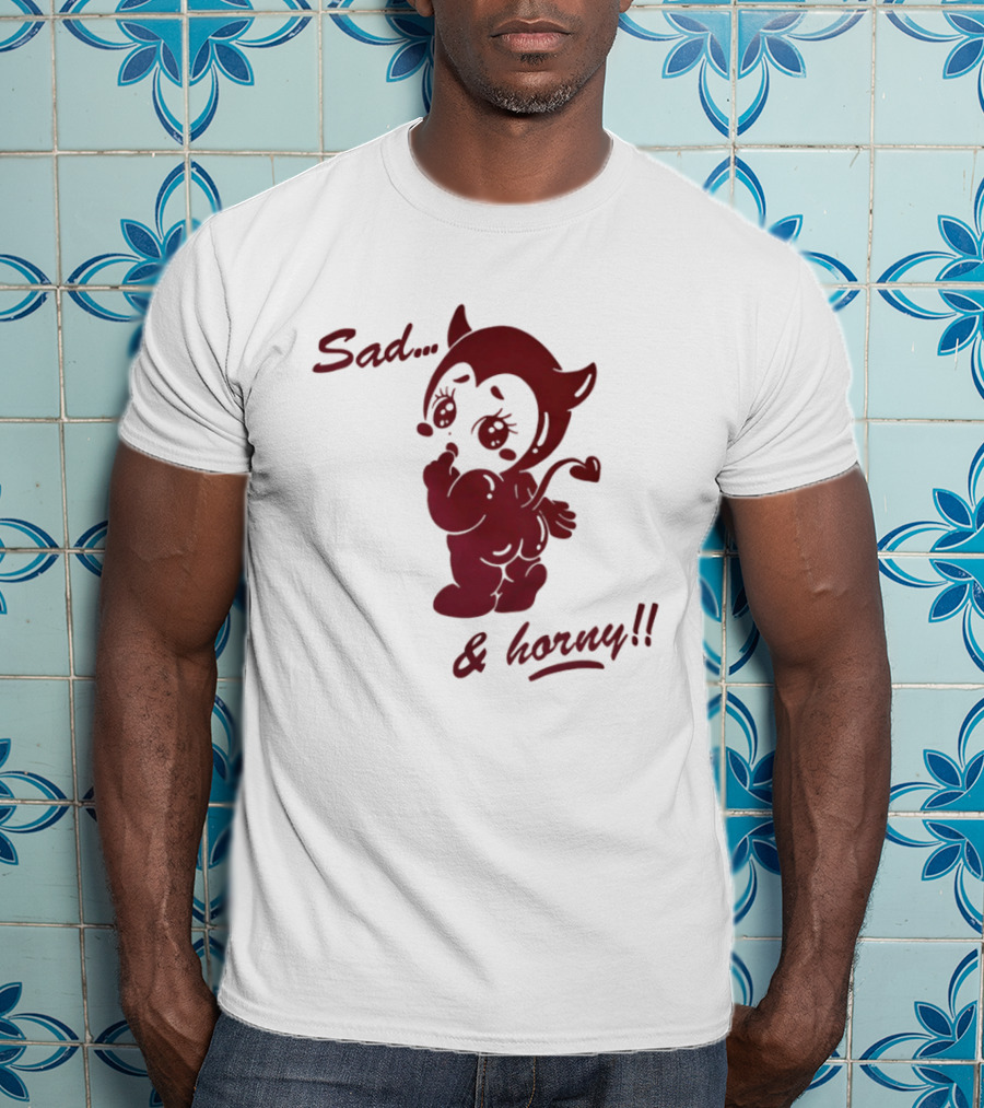 Sad And Horny Red Devil T-Shirt