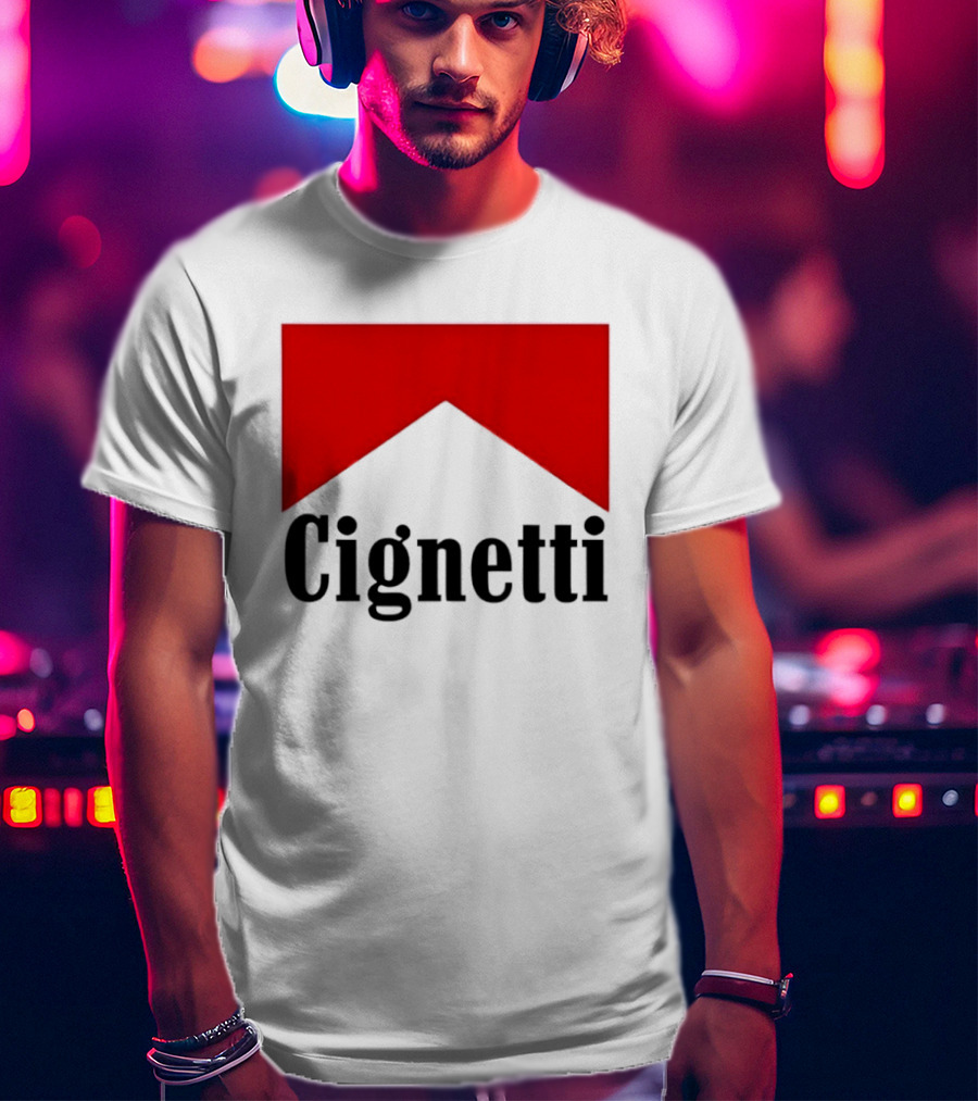 Indiana Hoosiers Curt Cignetti Marlboro Red Chevron T-Shirt