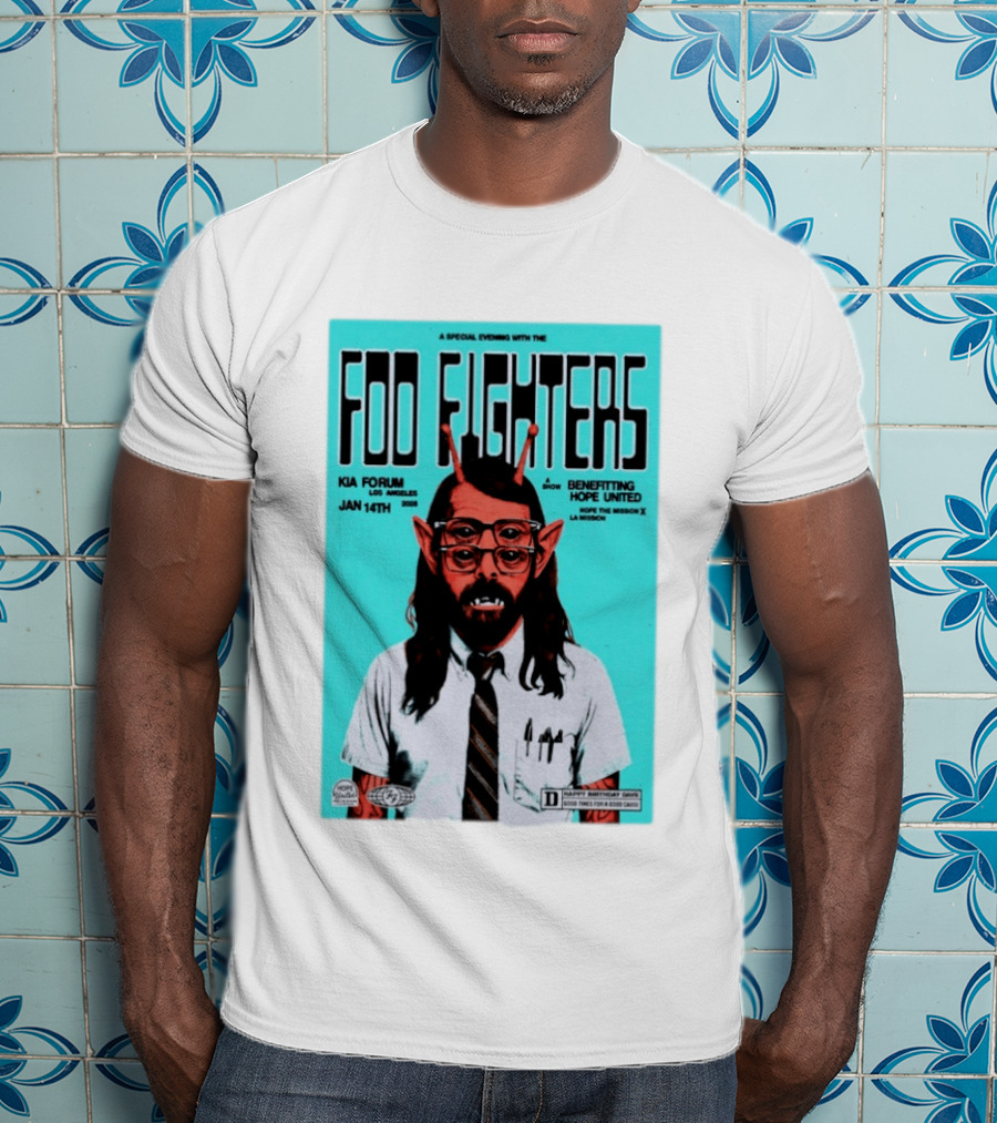 A Special Evening With Foo Fighters Jan 14th 2026 Kia Forum Los Angeles Benefitting Hope United T-Shirt