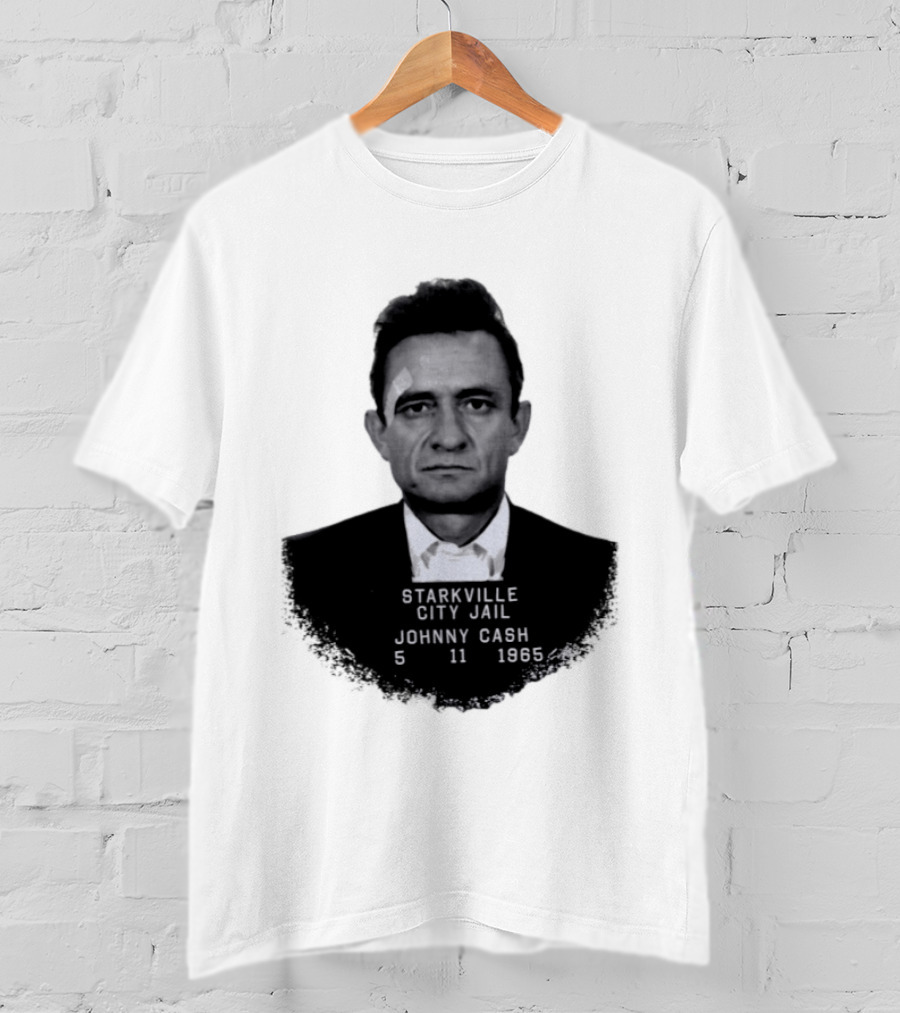 Johnny Cash Starkville City Jail 5 11 1965 T-Shirt