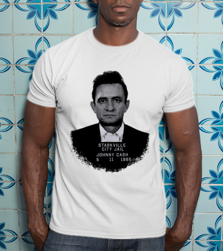 Johnny Cash Starkville City Jail 5 11 1965 T-Shirt