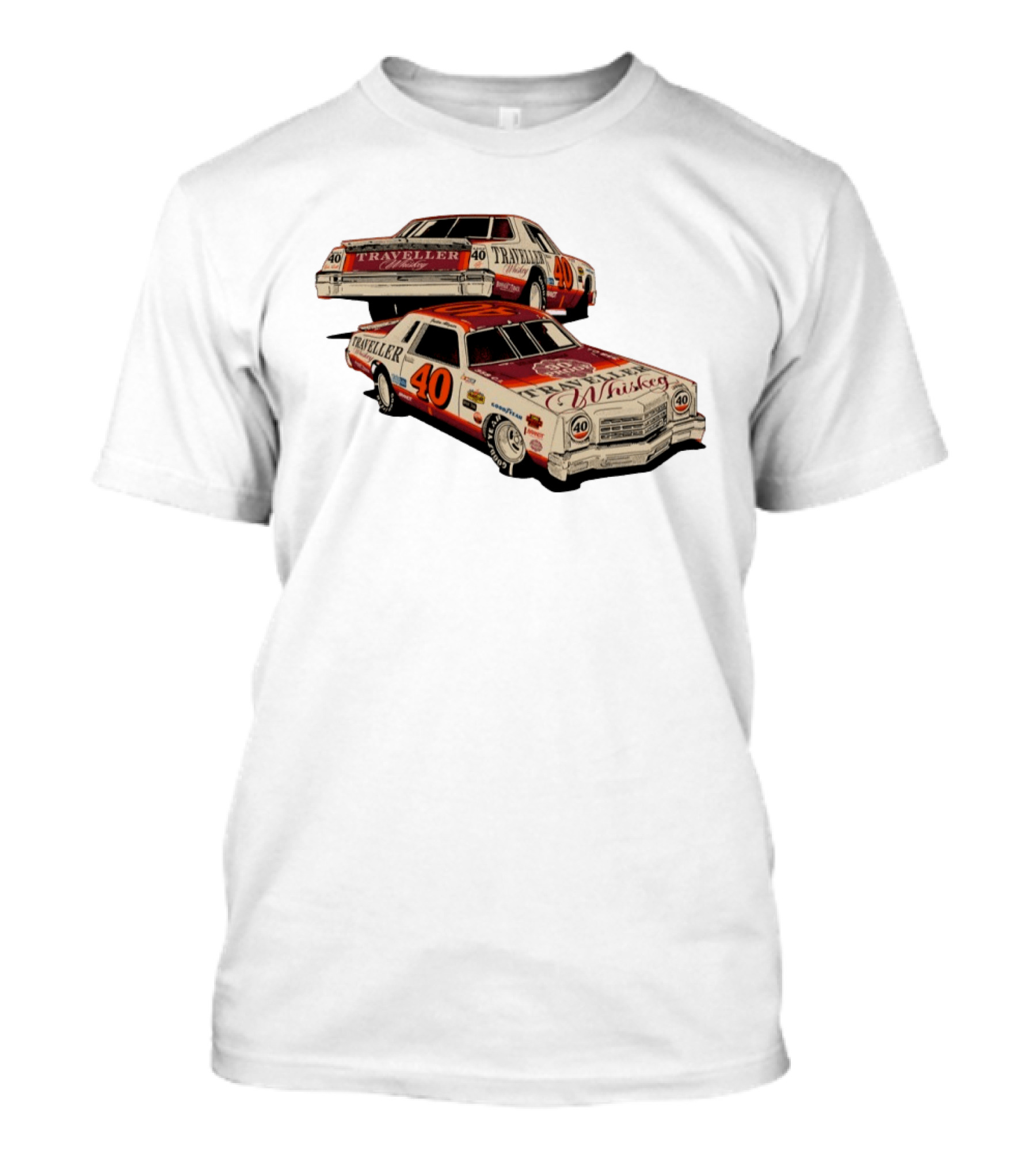 Justin Allgaier No 40 1978 Traveller Whiskey Die Cast Racing Car T-Shirt