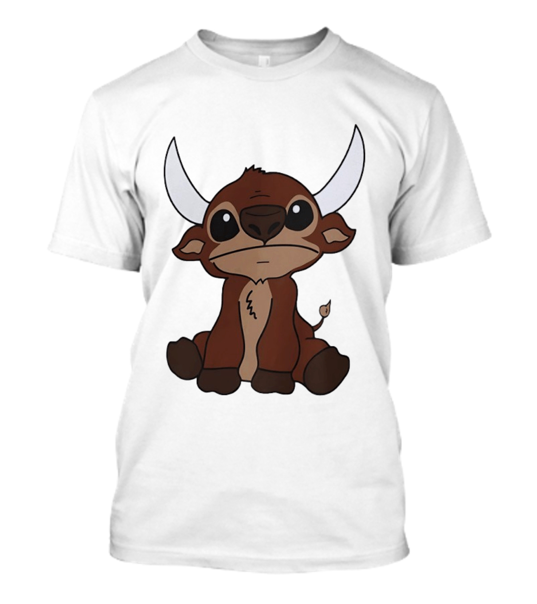 Minotaur Buffalo Bills Cute Cartoon Minotaur Character With Big Horns T-Shirt