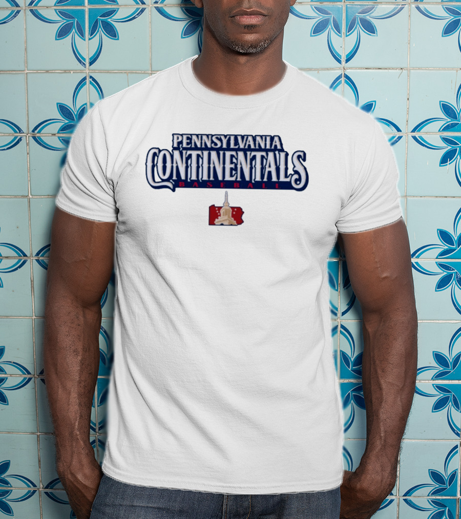 Pennsylvania Continentals Baseball Independence Hall T-Shirt