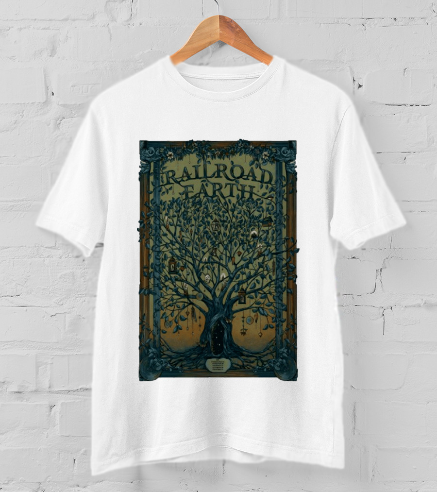 Railroad Earth Northeast Tour Winter 2026 Tree Lanterns And Ornaments T-Shirt