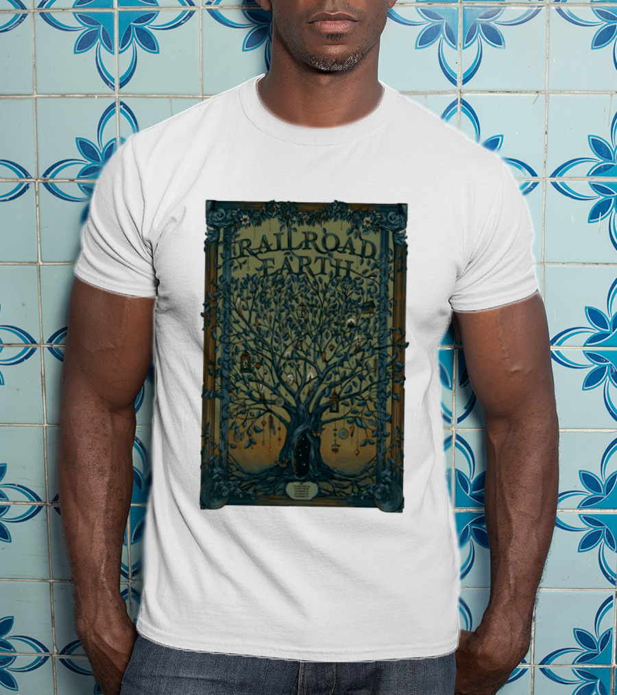 Railroad Earth Northeast Tour Winter 2026 Tree Lanterns And Ornaments T-Shirt