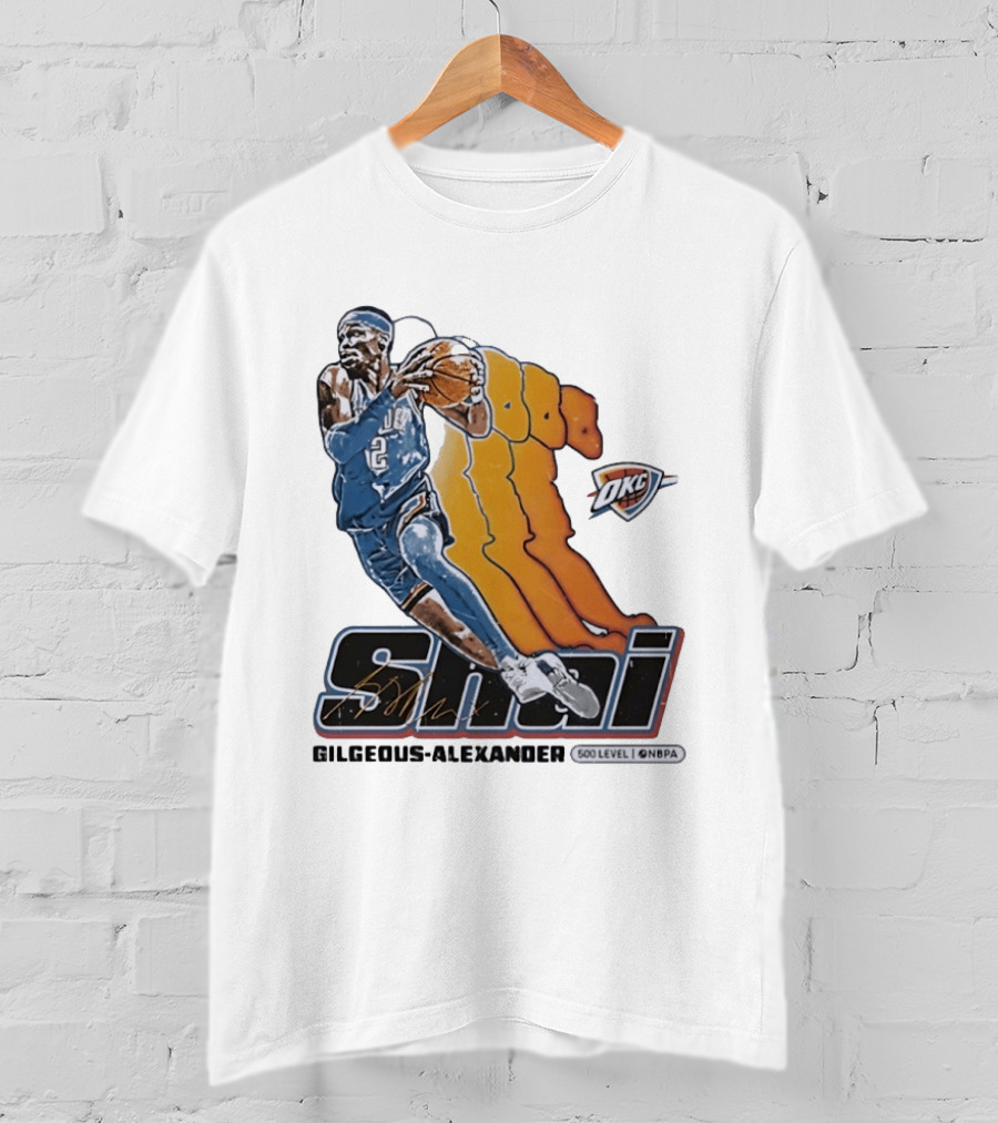 Shai Gilgeous Alexander Oklahoma City Thunder 500 Level NBPA T-Shirt