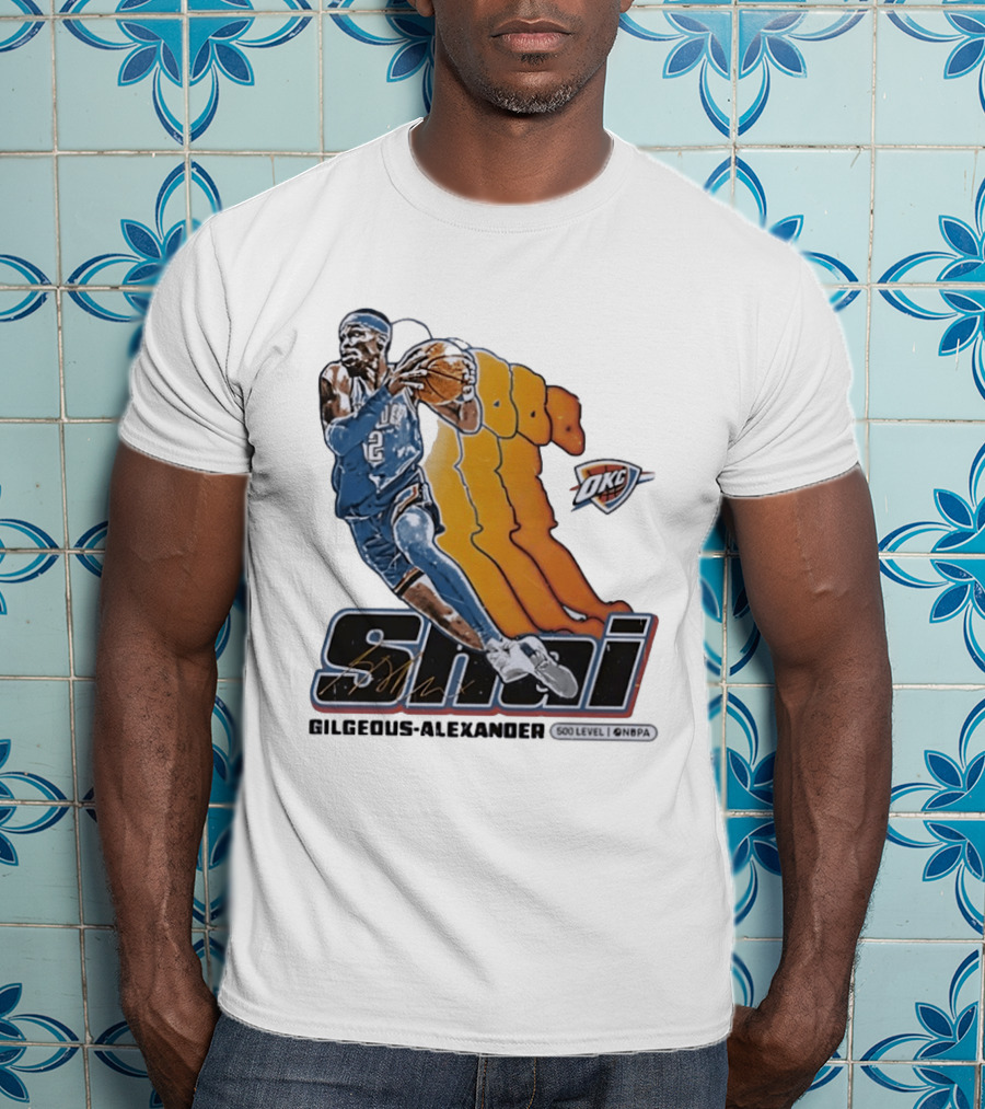 Shai Gilgeous Alexander Oklahoma City Thunder 500 Level NBPA T-Shirt