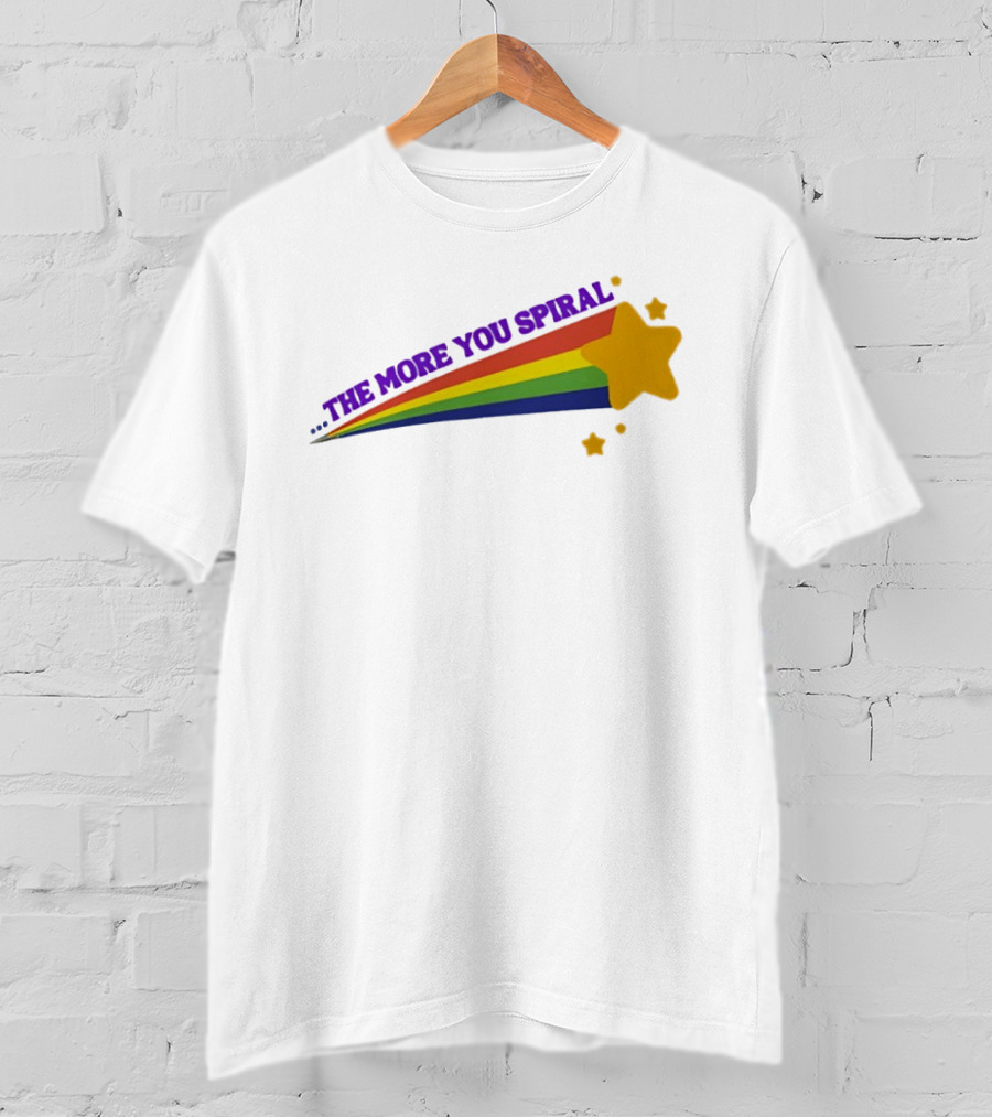 The More You Spiral Star Rainbow T-Shirt