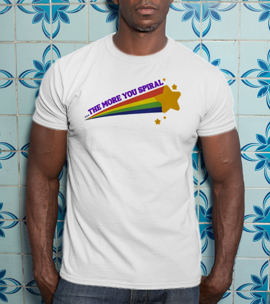 The More You Spiral Star Rainbow T-Shirt