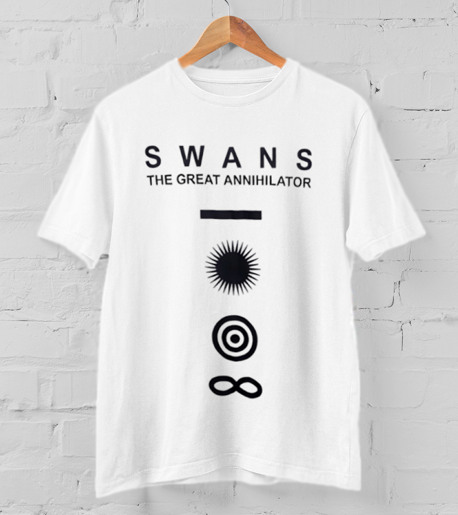 Swans The Great Annihilator Infinite Spiral Sunburst T-Shirt