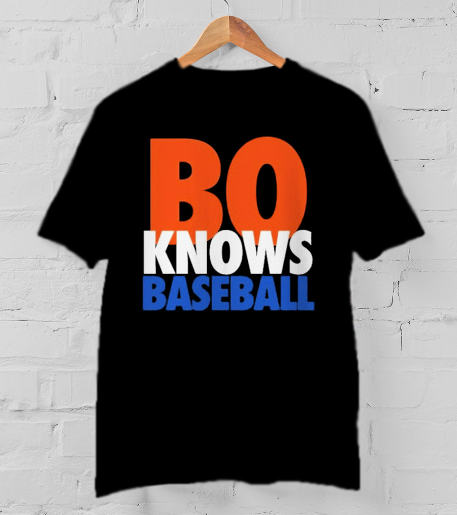 Bo Knows Baseball Retro Sports T-Shirt