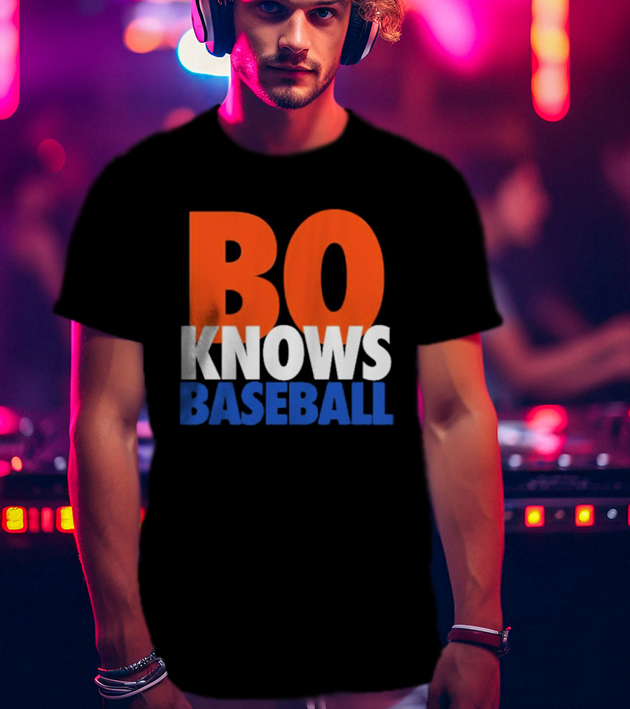 Bo Knows Baseball Retro Sports T-Shirt