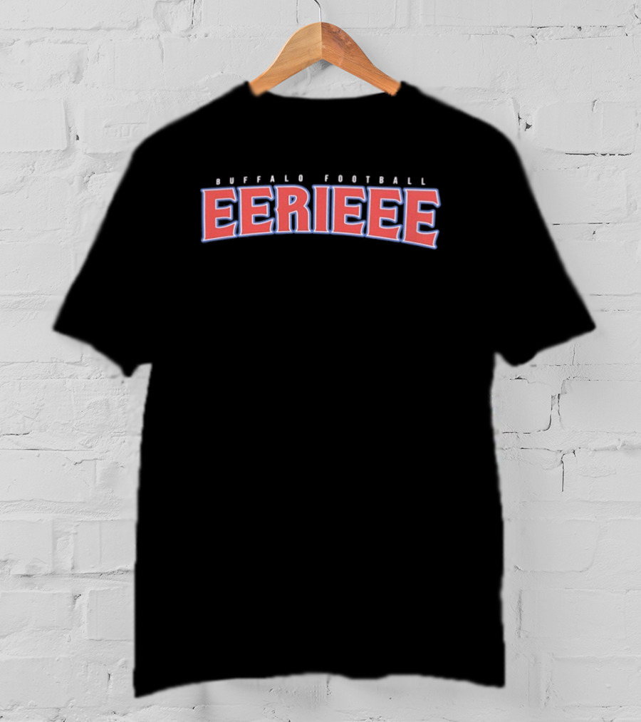 Buffalo Football Eerieee Bold Red T-Shirt