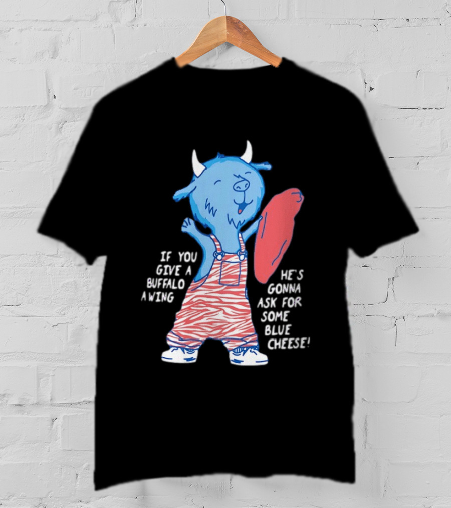 Buffalo Bills Blue Cheese Buffalo Wing Retro Peppermintźć T-Shirt