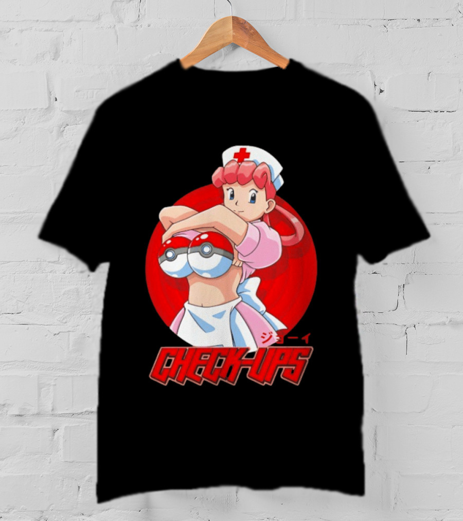 Check Ups Nurse Joy Pokeball Nurse T-Shirt