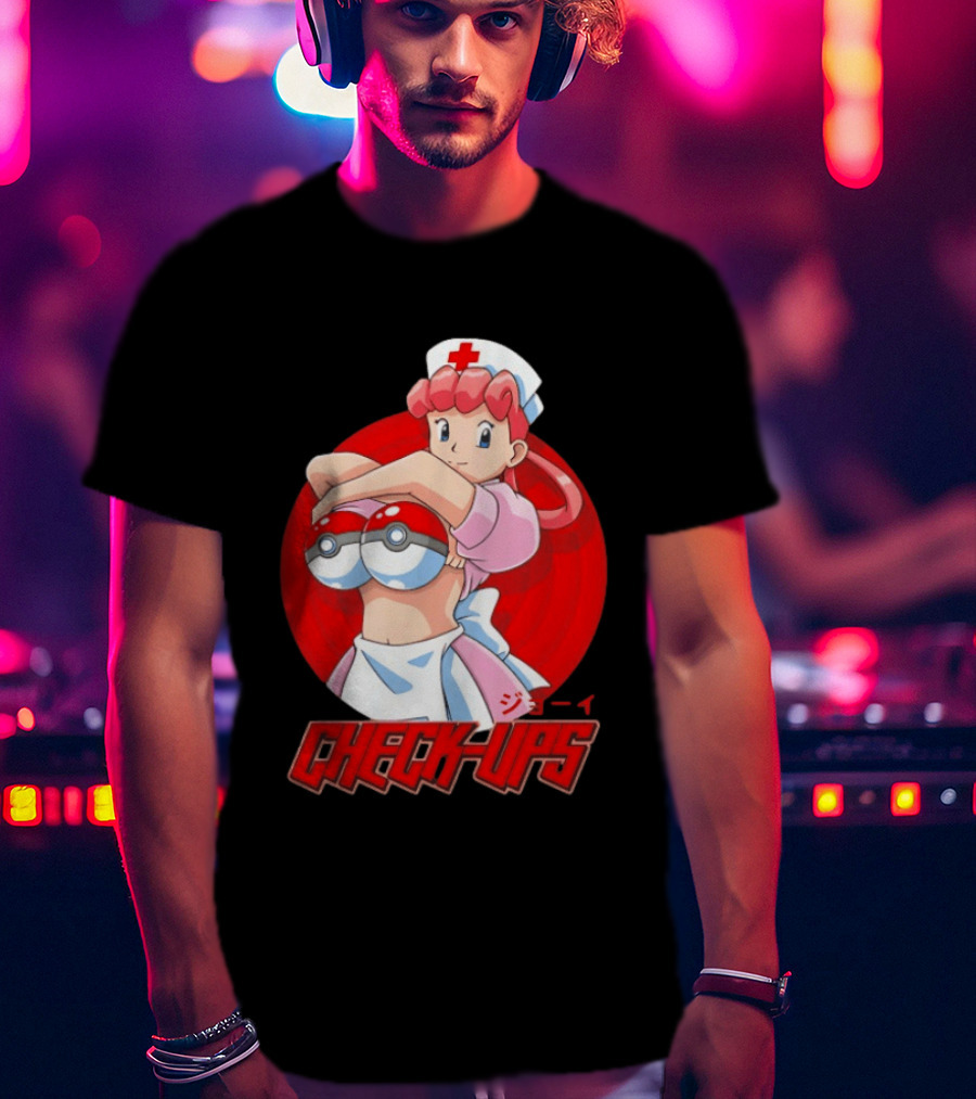 Check Ups Nurse Joy Pokeball Nurse T-Shirt