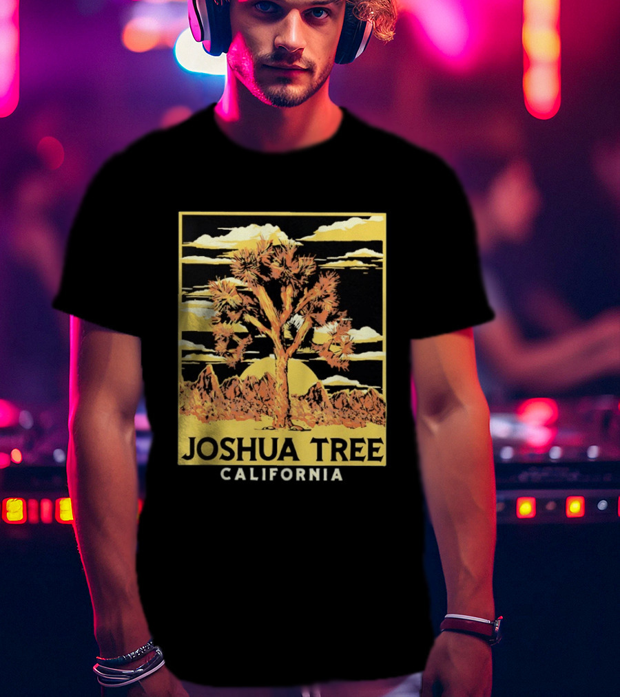 Joshua Tree California Desert Sunset Scenery T-Shirt