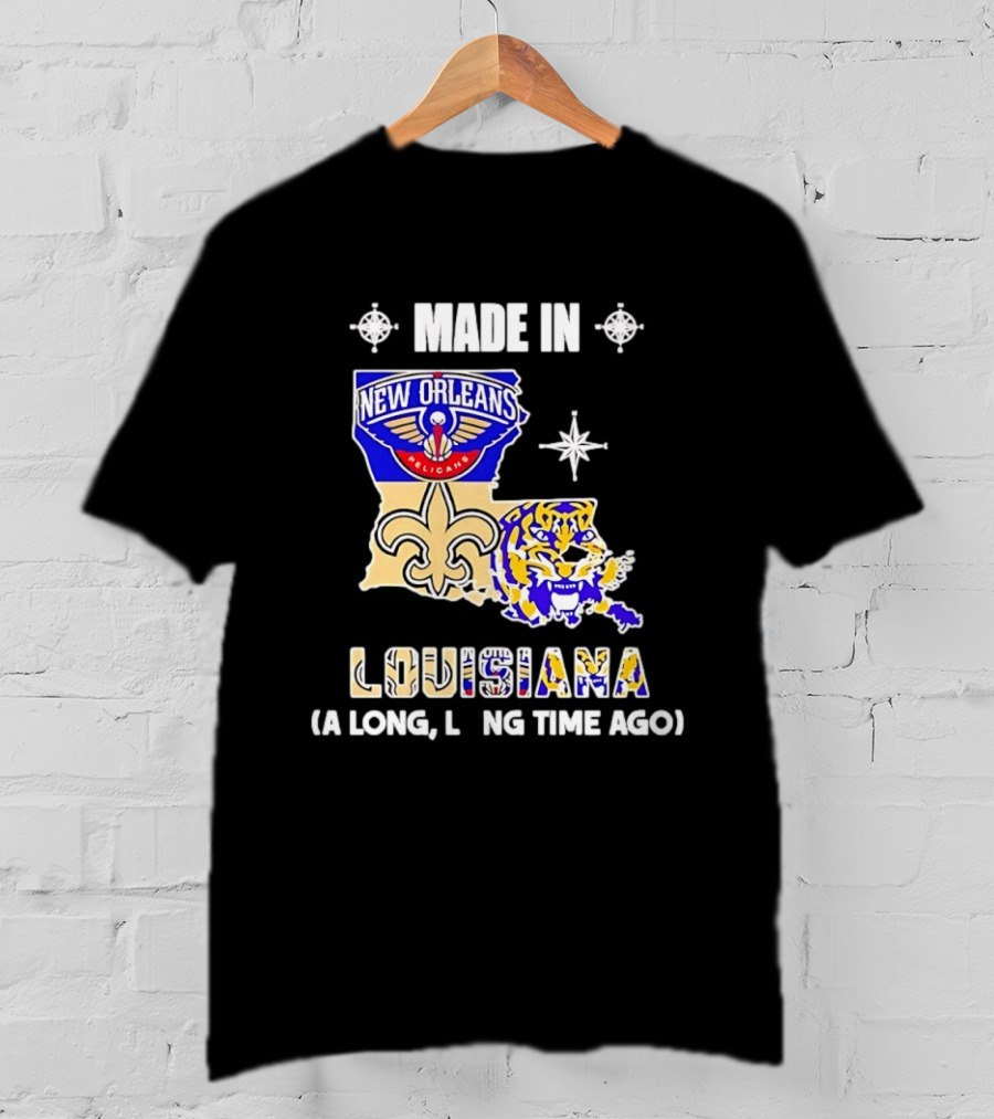 New Orleans Pelicans And Louisiana State Mashup A Long Long Time Ago T-Shirt