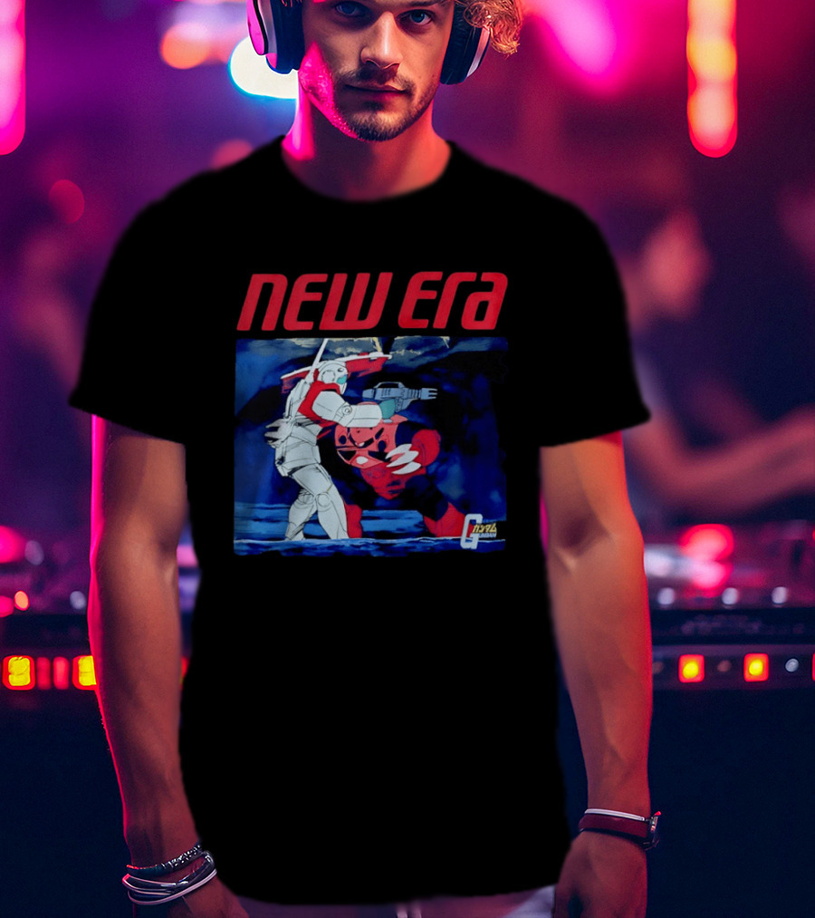 New Era Gundam 1979 Anime Battle Scene T-Shirt