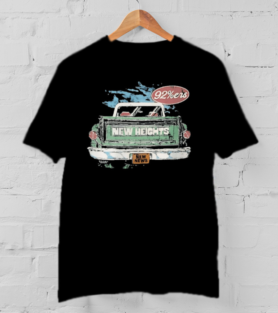 New Heights 92 Percenters Truck Vintage Style New News T-Shirt